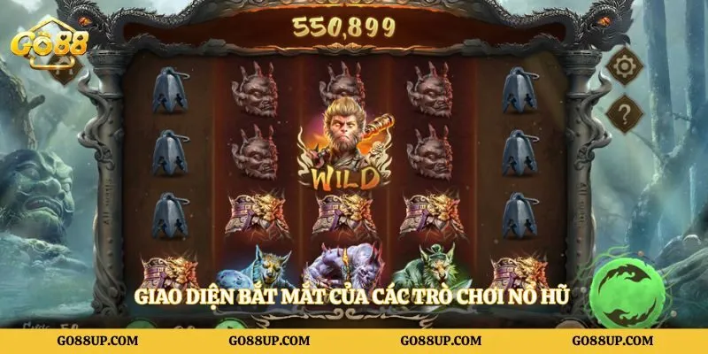 Giao diện bắt mắt của các trò chơi nổ hũ