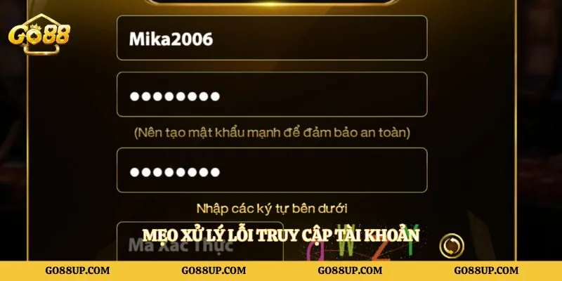 Mẹo xử lý lỗi truy cập tài khoản